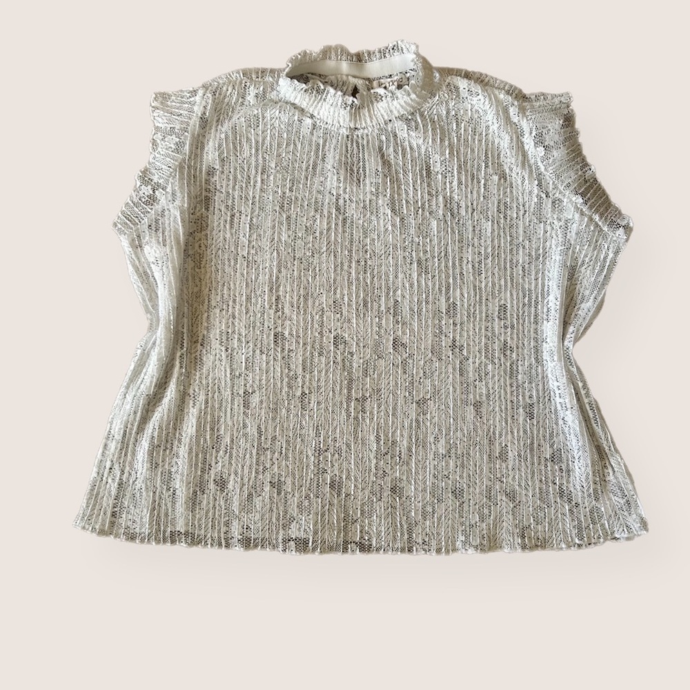 3/$20 Love + Joy by FTC with Love Light Pale Blue ruffle top